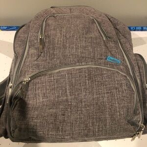 Gray Insulated Pocket Backpack